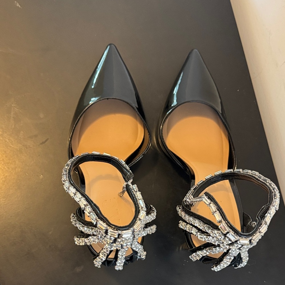 LIKE NEW INC International Concepts Black Heels with Silver Embellishments! 🎉 - Picture 5 of 11